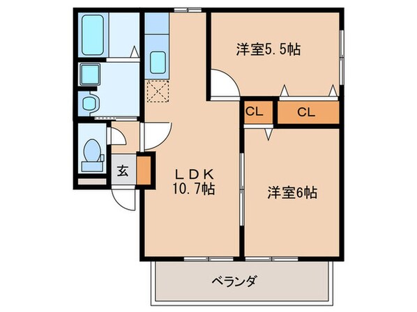 レトアMの物件間取画像